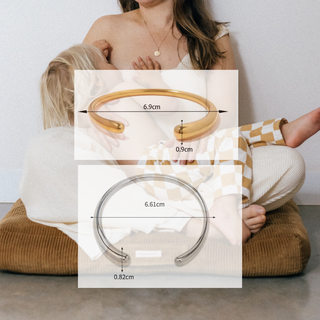 Mama Cuff – 18K Gold or Silver, Waterproof & Tarnish-Free