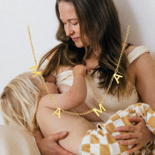 MAMA Necklace – 18K Gold, Rose Gold & Silver | Waterproof & Tarnish-Free